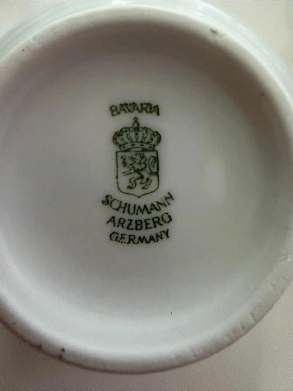 VINTAGE SCHUMANN ARZBERG BAVARIA GERMANY PATTERN-WHITE ELEGANCE Set of 6 cups